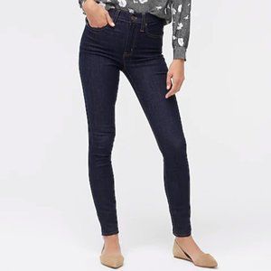 J. Crew 10" highest-rise skinny jean in rinse wash